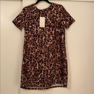 ZARA cheetah shift dress